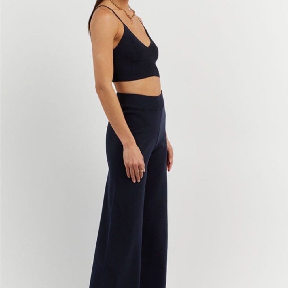 DISSH Women's High Waisted Navy Knit 2/XS Pants